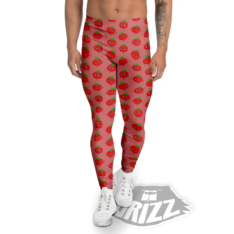 Weekend Deal Tomato Cute Print Pattern Men's Leggings