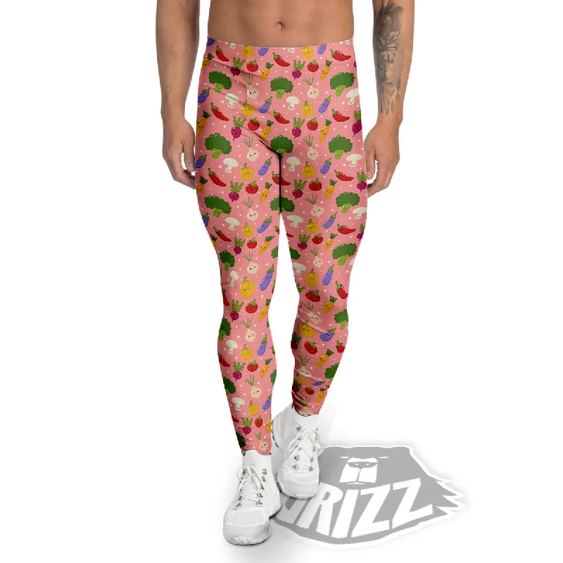 New Deals Vegan Cute Print Pattern Men's Leggings
