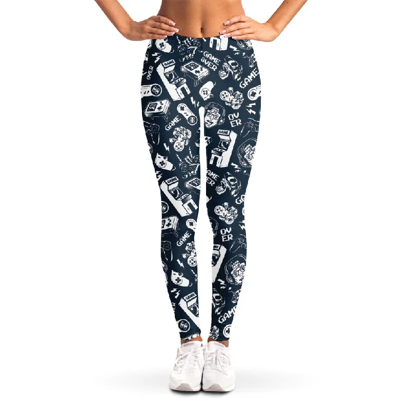 Exclusive Savings Video Game Devices Pattern Print Women's Leggings