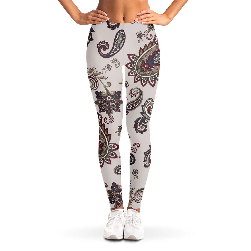 Price Drop Vintage Paisley Pattern Print Women's Leggings