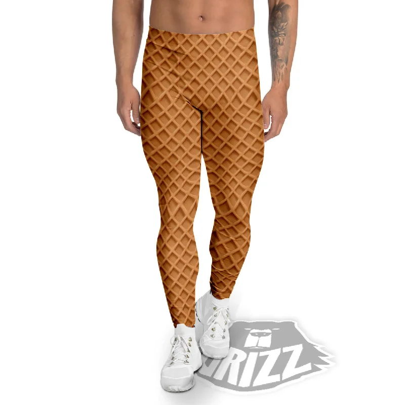 Big Discounts Waffles Print Men's Leggings