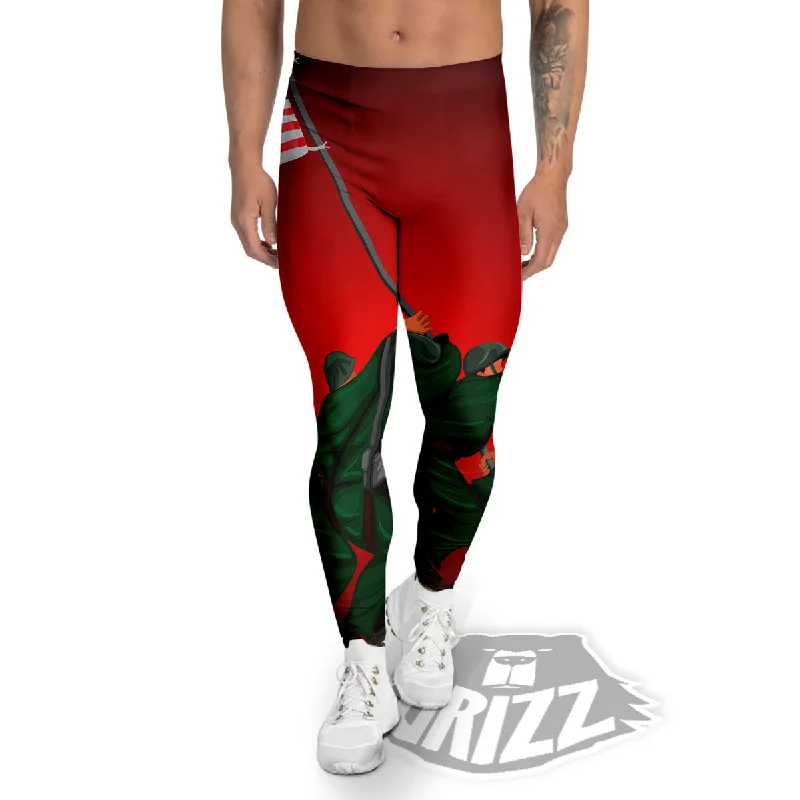 Mega Sale War Memorial American Print Men's Leggings