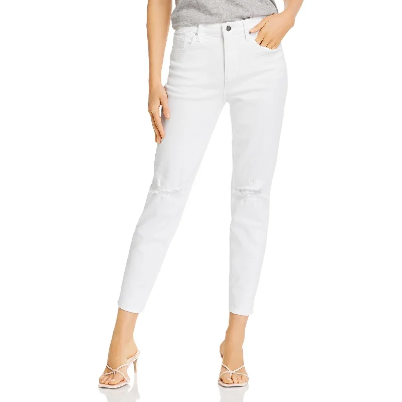 Deal Zone Aqua Womens Denim Distressed Jeans