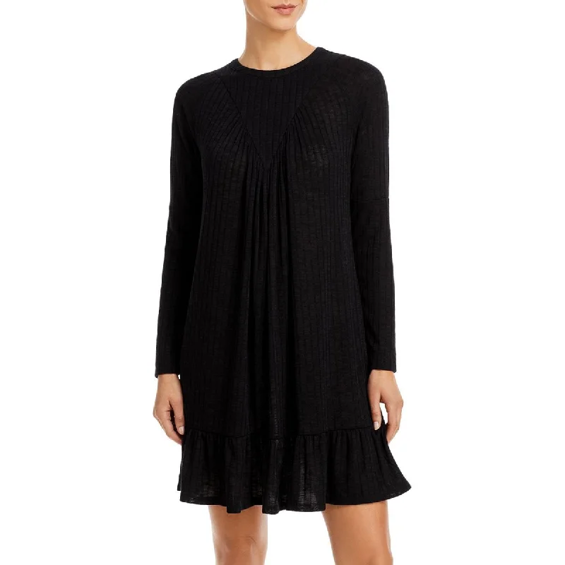 Special Promotion Aqua Womens Ribbed Scoop Neck Shift Dress