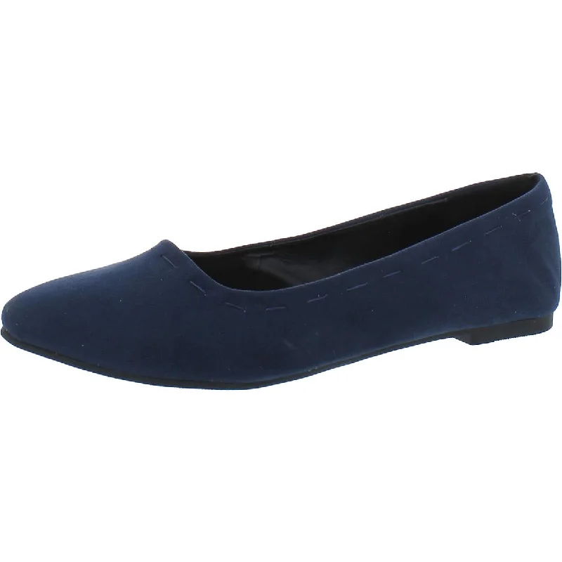 Crazy Deals Ataiwee Womens Faux Suede Slip-On Ballet Flats