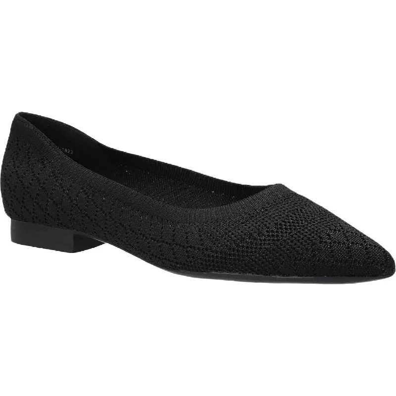 Discount Days Bella Vita Womens Mireya Knit Slip On Ballet Flats