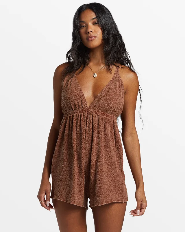 Overstock BILLABONG ON VACAY ROMPER - TOASTED COCONUT