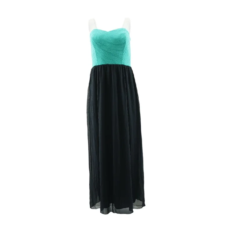 Stock Clearance Black Polka Dot Maxi Dress