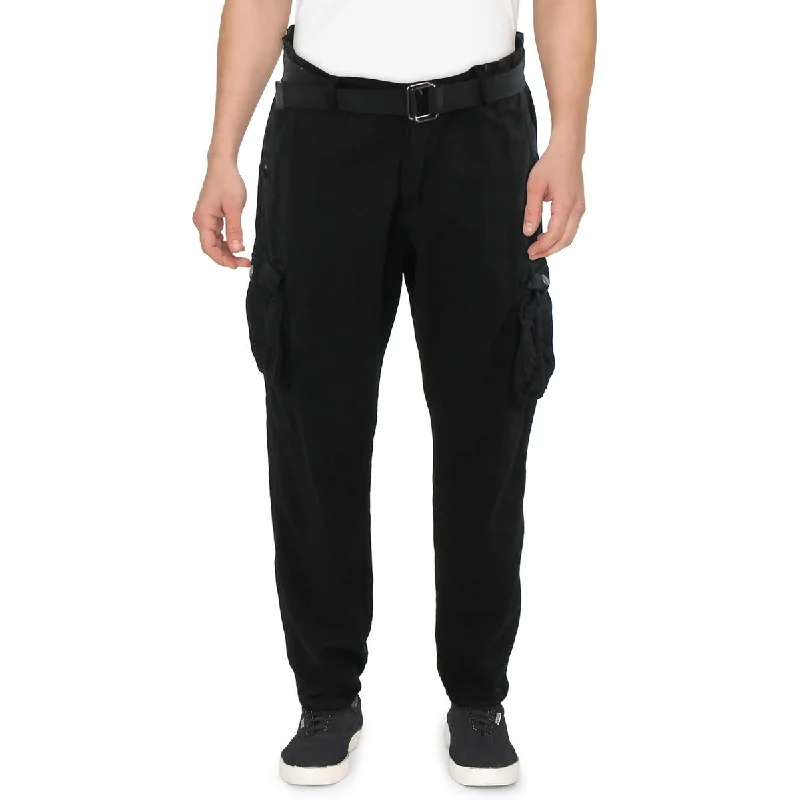 Online Only Blu Rock Mens Cotton Pocketed Cargo Pants