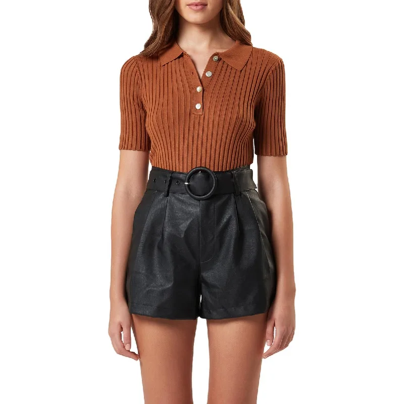 Early Bird Discount Charlie Holiday Womens Taylah Ribbed Henley Pullover Sweater