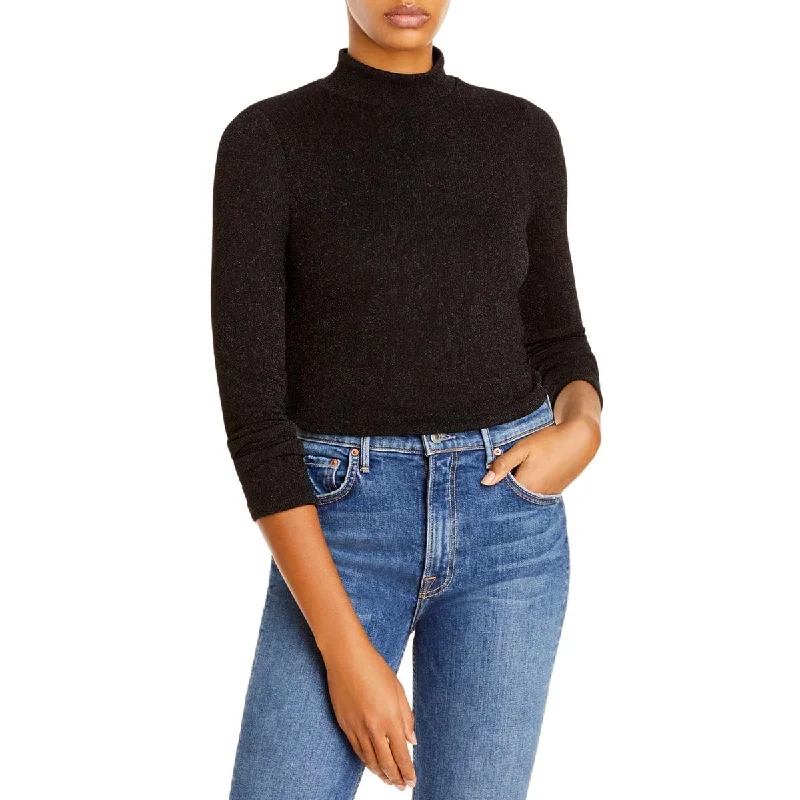 While Supplies Last Fore Womens Knit Shimmer Turtleneck Sweater