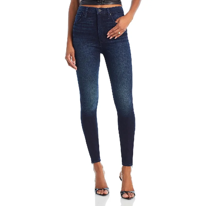 Special Offer Hudson Womens High Rise Dark Wash Skinny Jeans