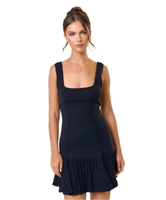 Today's Special Meghan Ruffled Sweater Mini Dress