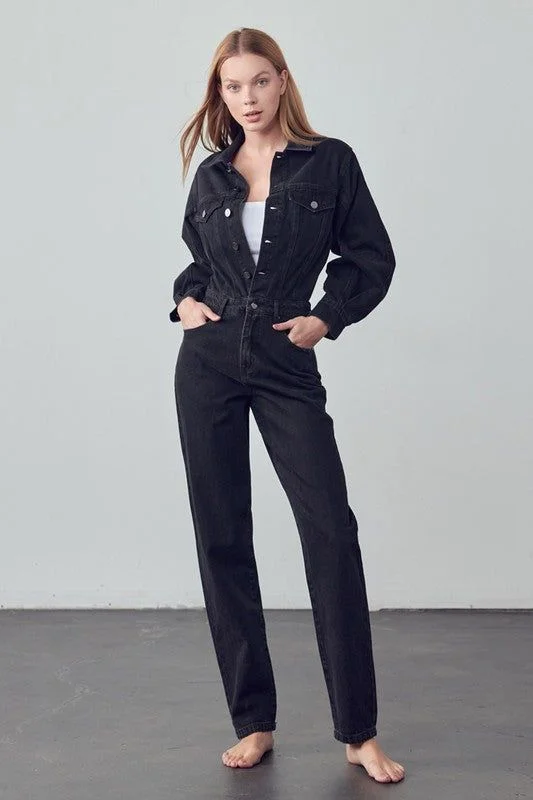 Crazy Savings Insane Gene Balloon Sleeve Jumpsuit