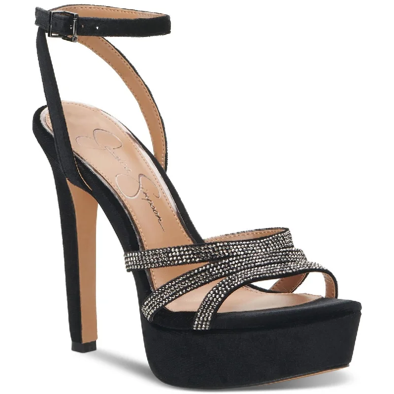 Special Savings Jessica Simpson Womens Balina 4 Strappy Open Toe Platform Heels