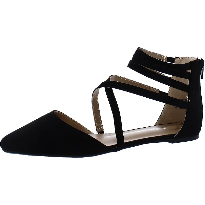 Seasonal Clearance Journee Collection Womens Faux Suede Pointed Toe Ballet Flats