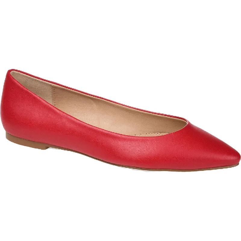 Mega Sale Journee Collection Womens Moana Faux Leather Slip On Flats