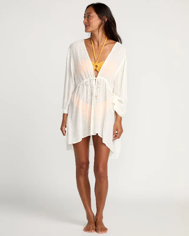 While Supplies Last Womens Kalani Kimono - Salt Crystal