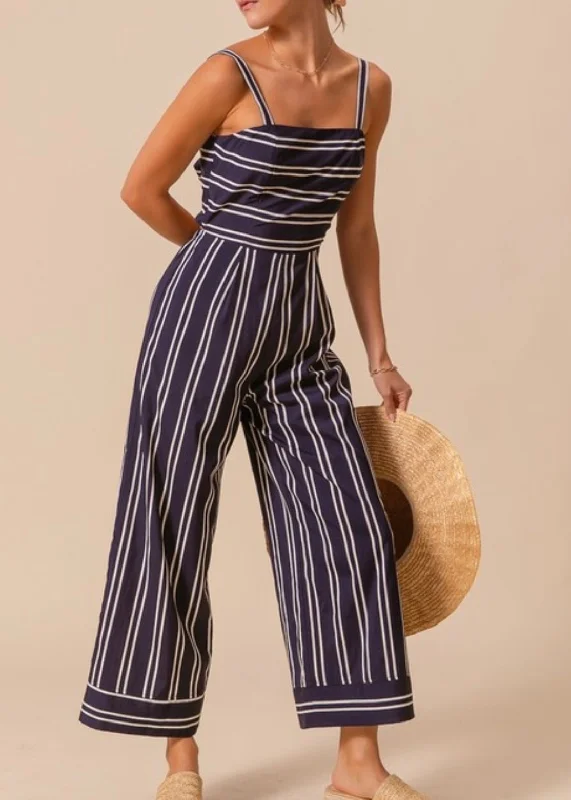 Hurry In Layla Stripe Jumpsuit