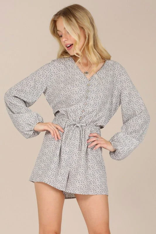 Stock Clearance Lilou LS floral jumpsuit
