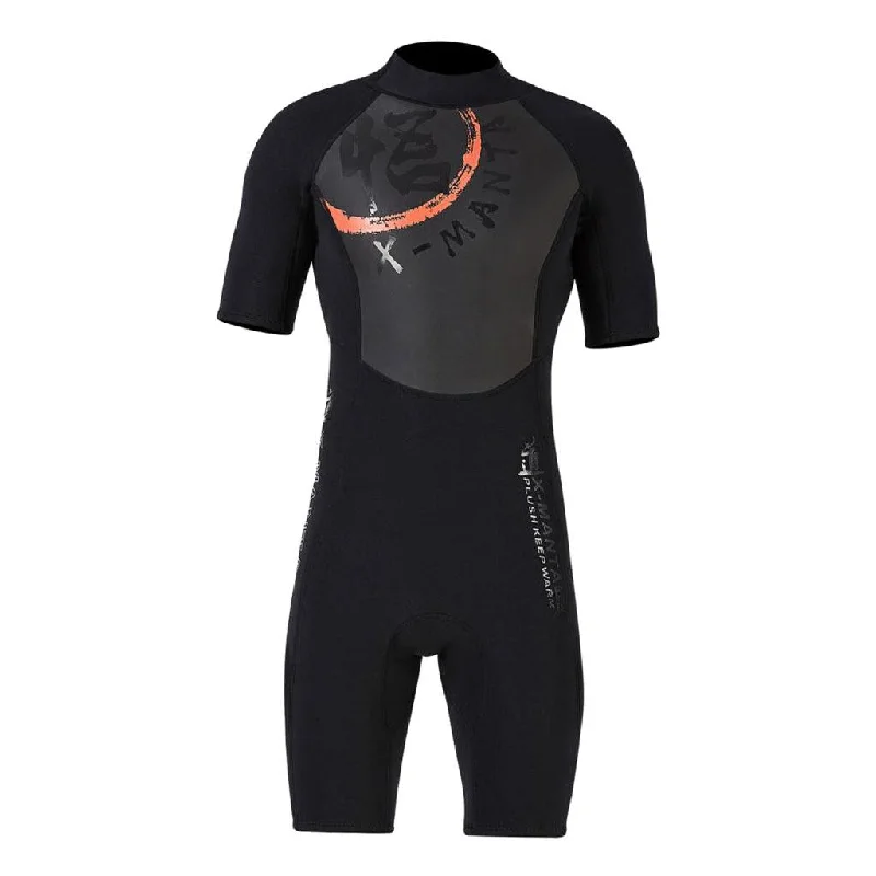 Super Savings Maxbell Maxbell Men 3mm Diving Wetsuit One-Piece Short Sleeve Wet Suit Jumpsuit Shorts L Super Savings Maxbell Maxbell Men 3mm Diving Wetsuit One-Piece Short Sleeve Wet Suit Jumpsuit Shorts L
