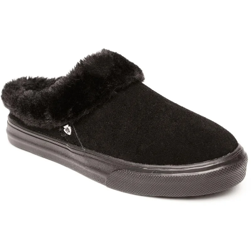 Big Discounts Minnetonka Womens Windy Suede Faux Fur Lined Slip-On Sneakers