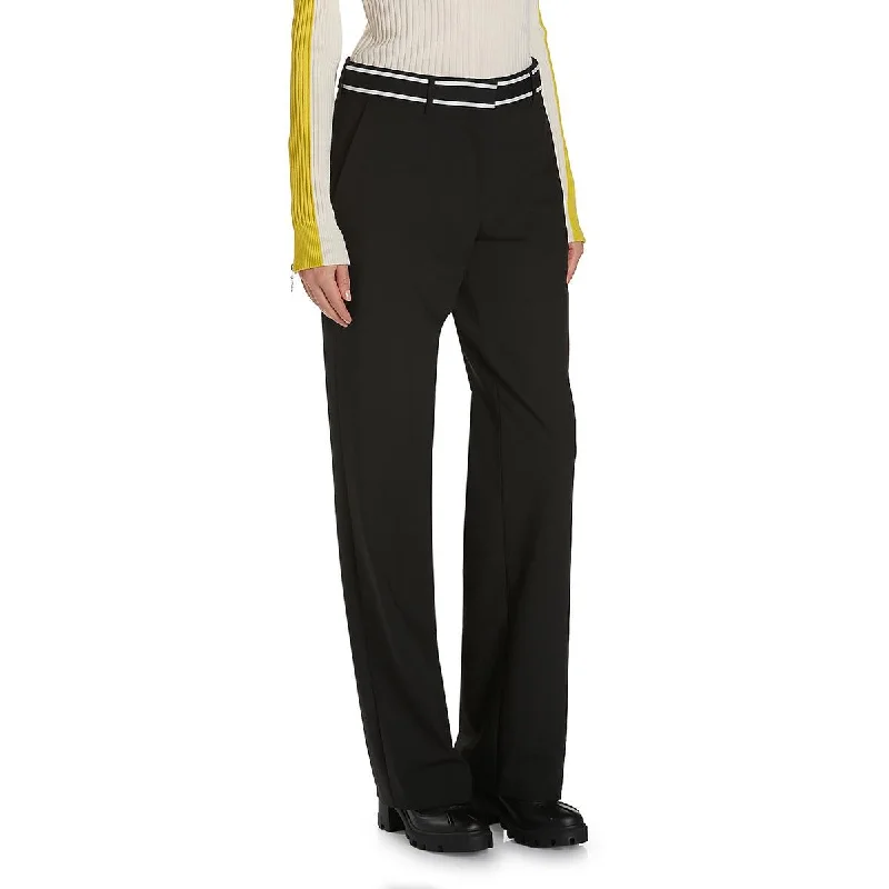 Super Sale Moncler Womens High Rise Striped Trouser Pants