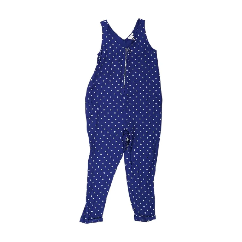 Early Bird Discount Navy Graphic Jumpsuit
