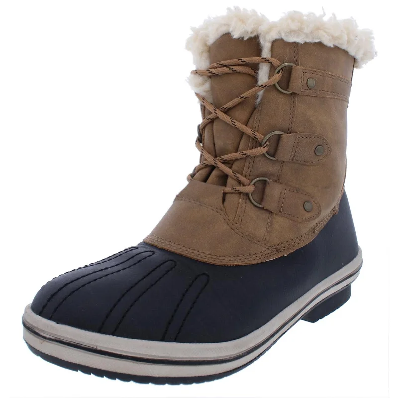 Final Markdown Pawz Womens Gina Faux Leather Cold Weather Winter Boots
