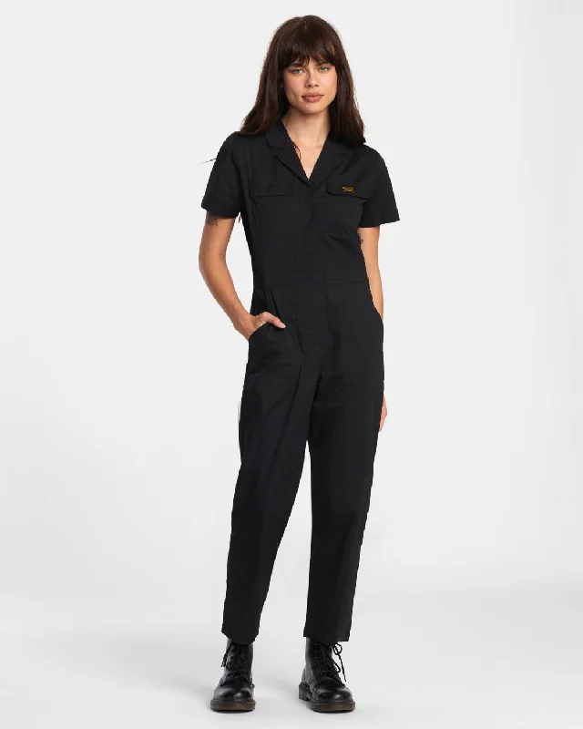 Instant Discount Recession Collection Jumpsuit - RVCA Black
