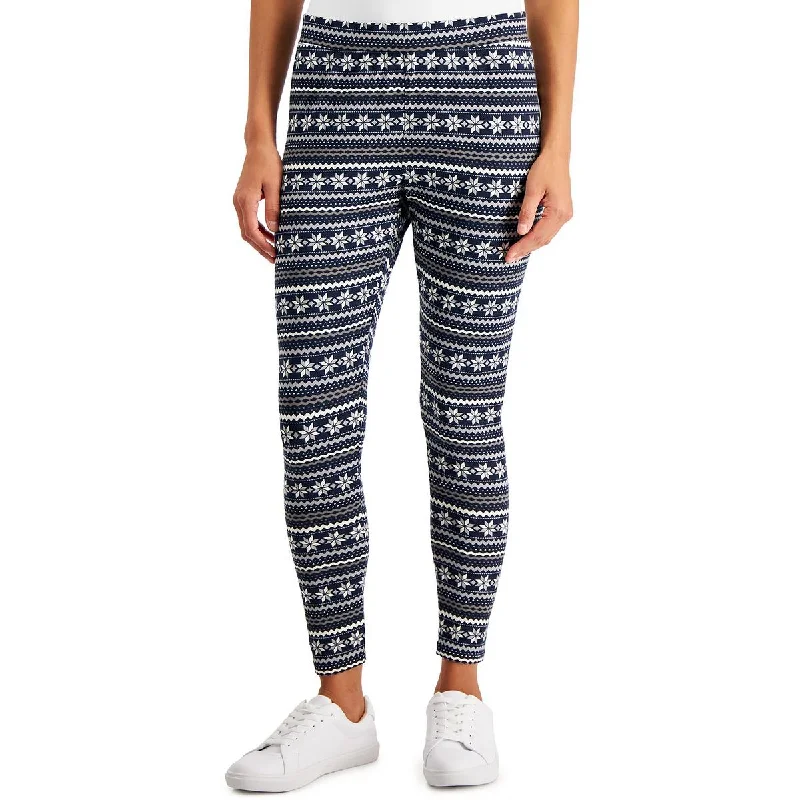 Holiday Sale Style & Co. Womens Knit Printed Leggings