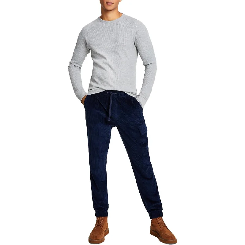 Unmissable Offer Sun + Stone Mens Nestor Corduroy Mid-Rise Jogger Pants