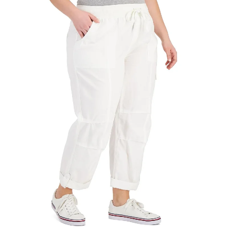 Closeout Sale Tommy Hilfiger Womens Plus High Rise Ankle Cargo Pants