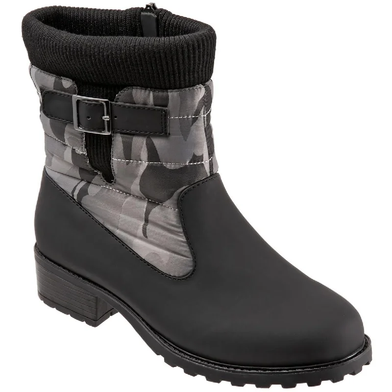 Crazy Deals Trotters Womens Berry Mid Weatherproof Upper Lined Winter Boots