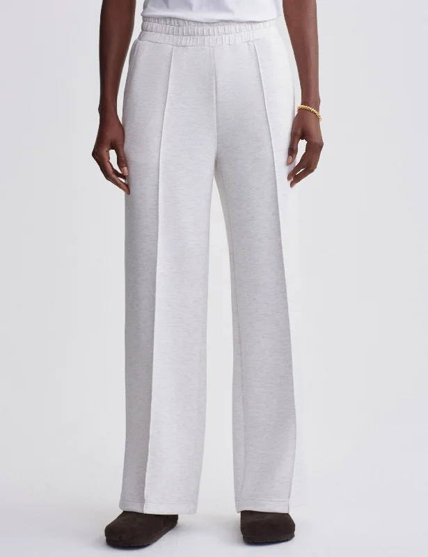 New Arrival The Wide Leg Pant 30" - Ivory Marl
