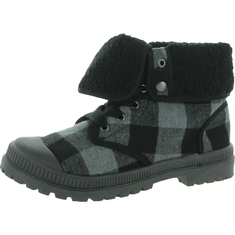 Price Drop Very G Womens Emerson Plaid Round Toe Ankle Boots