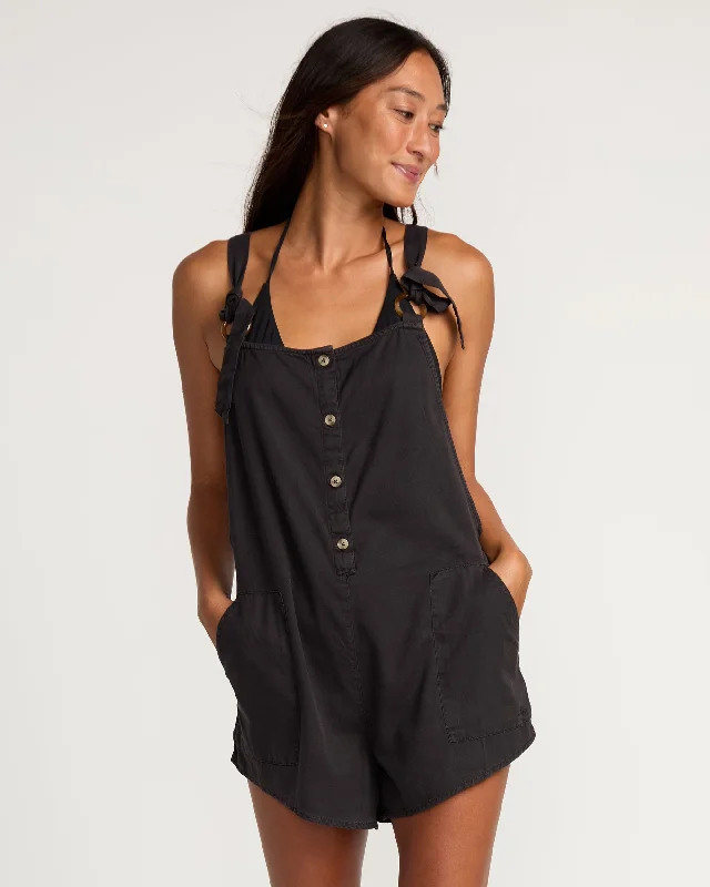 Deal of the Day Womens Wailea Romper - Black