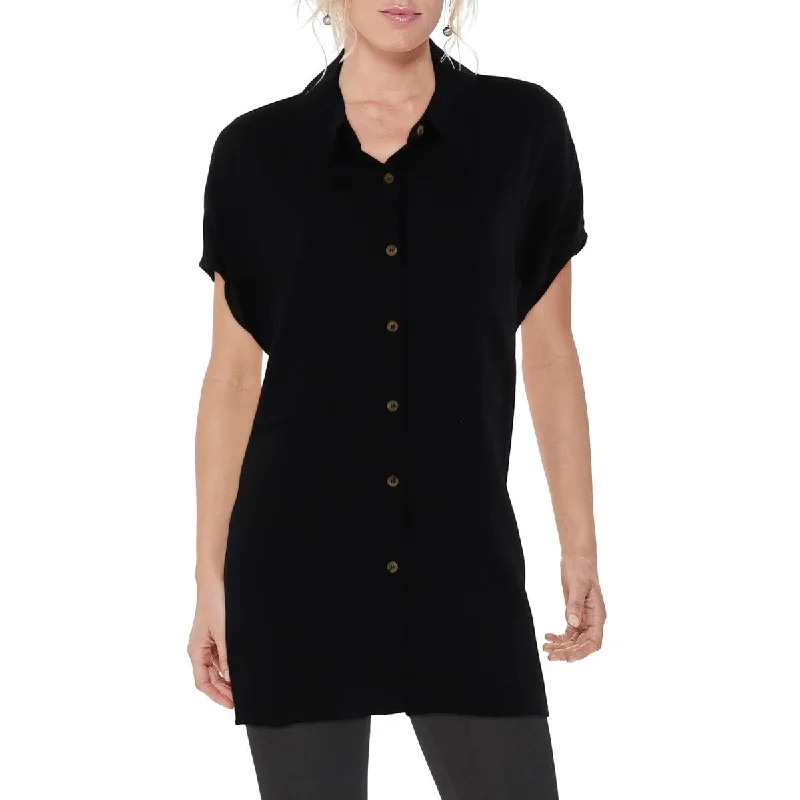 Mega Deal Walter Baker Womens Rayon Collar Button-Down Top