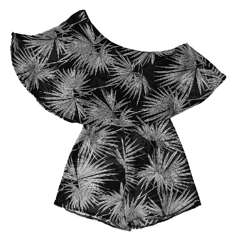 Seasonal Sale Maxbell Maxbell Women Sexy One Shoulder High Waist Print Ruffle Short Jumpsuit Playsuit XL Seasonal Sale Maxbell Maxbell Women Sexy One Shoulder High Waist Print Ruffle Short Jumpsuit Playsuit XL