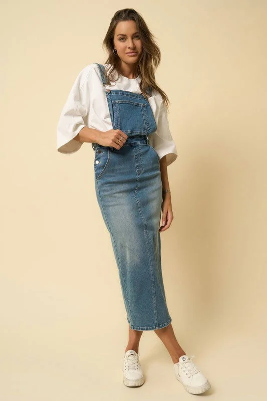 Deep Discounts Insane Gene Overall Long Skirt