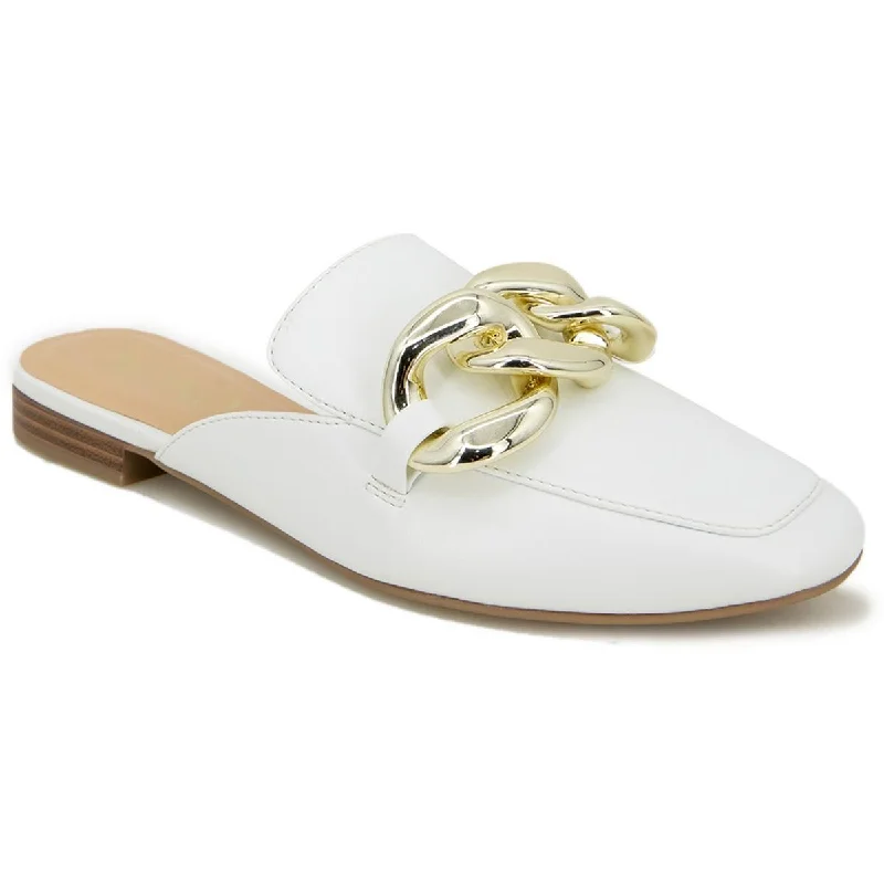 Fantastic Offers XOXO Womens Franceen Faux Leather Chain Mules